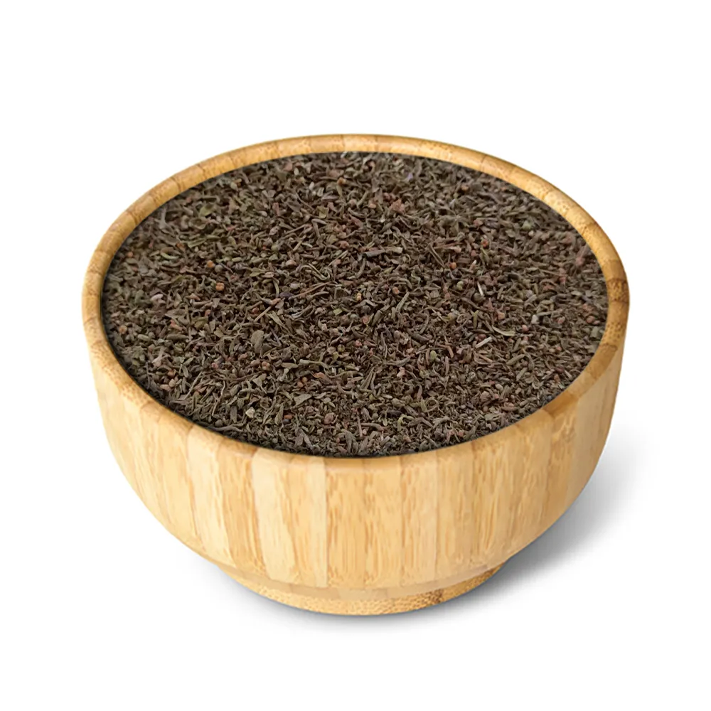 Bohnenkraut zerstoßen